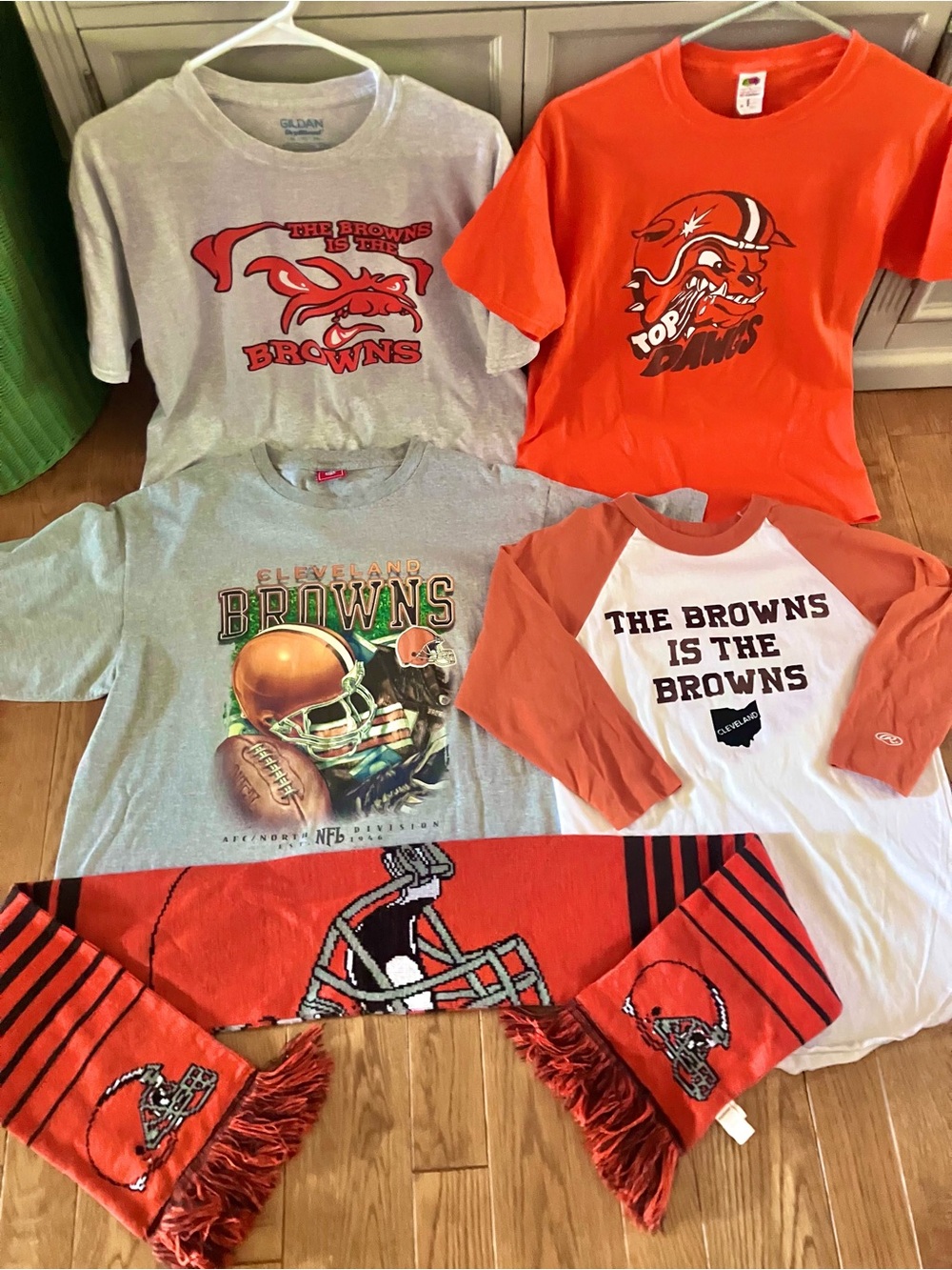 Vintage Cleveland Browns NFL Apparel Lot 90s Dawg Pound